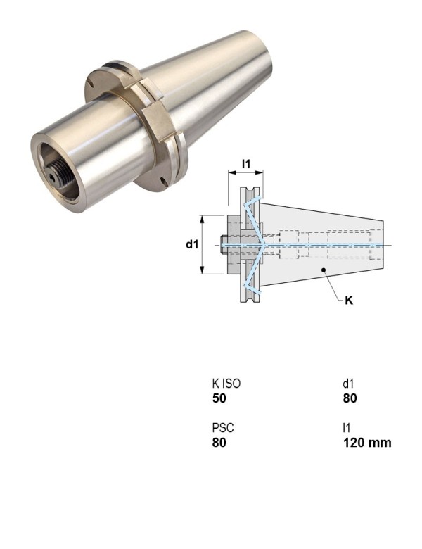 Picture of Canela Tool 13.218.50.80/120 CAT50 PCS "Capto" C8 3.1496 80.00mm 4.7244 Gauge Length